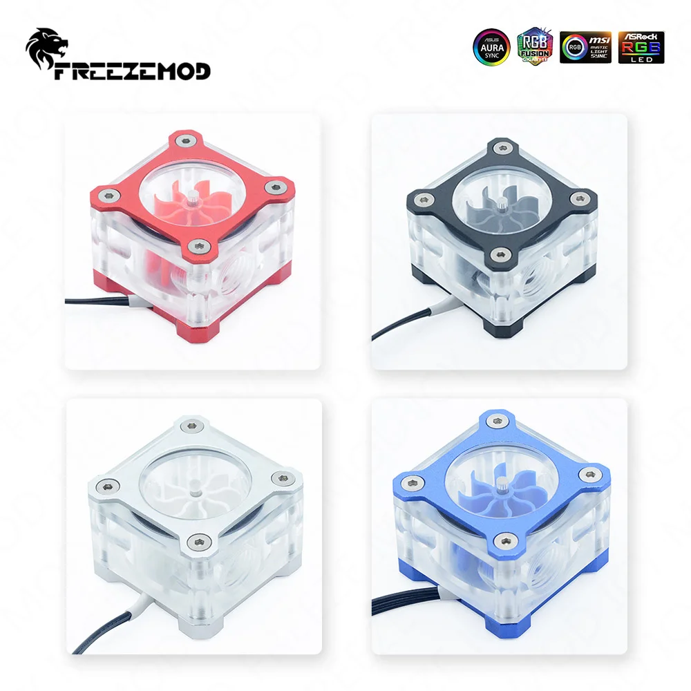 FREEZEMOD-caudalímetro con carcasa de aleación de aluminio, indicador de flujo de A-RGB, armadura sinfónica, enfriador de agua para flujo de agua, LSJ-KJR de refrigeración líquida - imagen 3