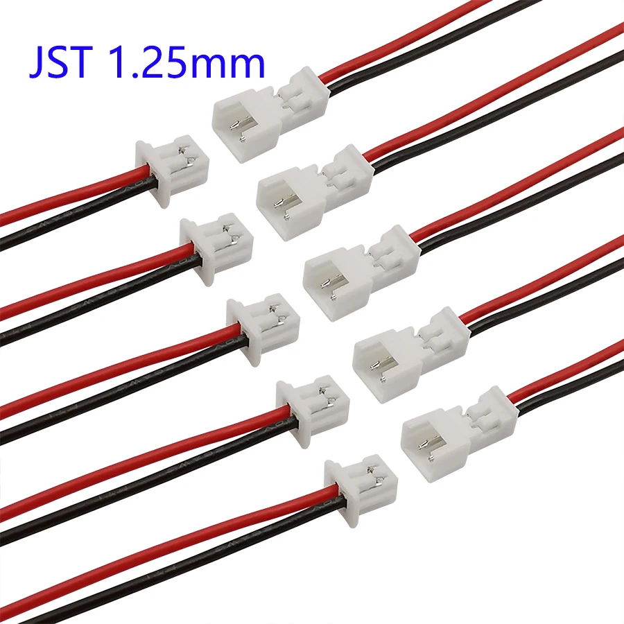 10 pares pequeños Mini 1,25mm PH 2,0mm XH 2,54mm JST 2 pines conector macho hembra para RC Lipo batería coche barco Drone avión - imagen 3
