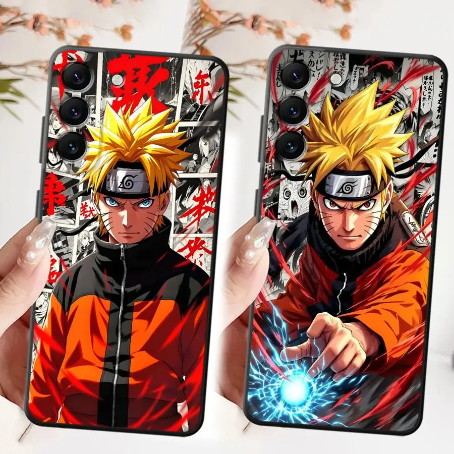 Funda para Samsung Galaxy A23 A53 A51 A73 A25 A71 A32 A22 A52 A35 A24 A55 A26 A72 A36 A41 funda negra suave para teléfono dibujos animados geniales