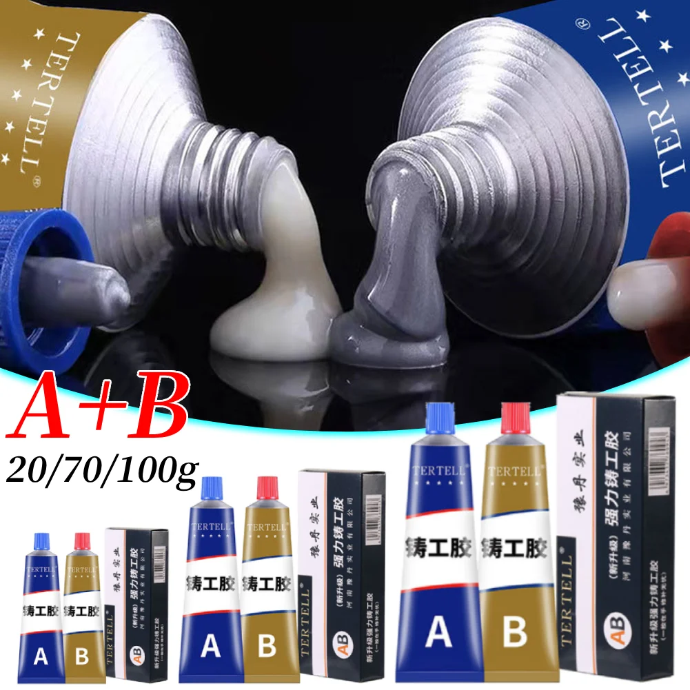 Pegamento de soldadura en frío, pegamento para reparación de metales, sellador AB resistente al calor, adhesivo de fundición para reparación de plástico mágico de alta resistencia, resina epoxi - imagen 3