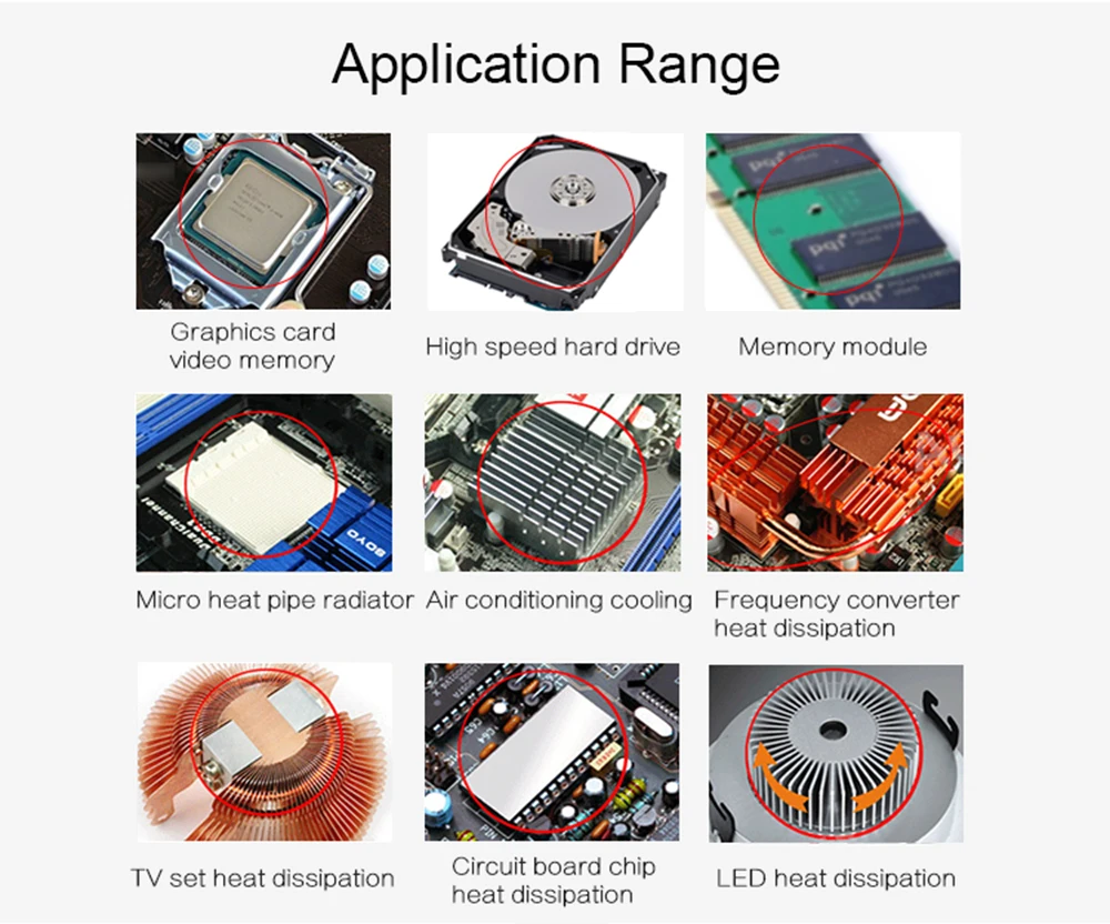 Pasta térmica GD9980, adhesivo termicamente conductor, pegamento conductor al calor, yeso disipador térmico, pegamento disipador térmico, 10g - imagen 5