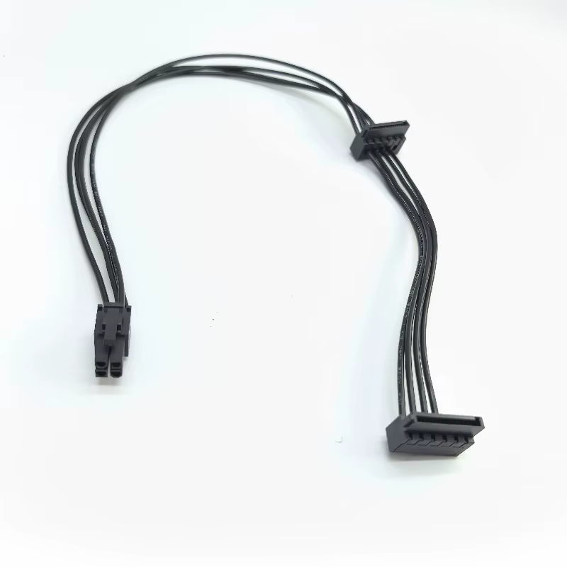 Cable SATA 4 Pines a 2 Puertos – Ángulo Recto para Lenovo P500 - imagen 4