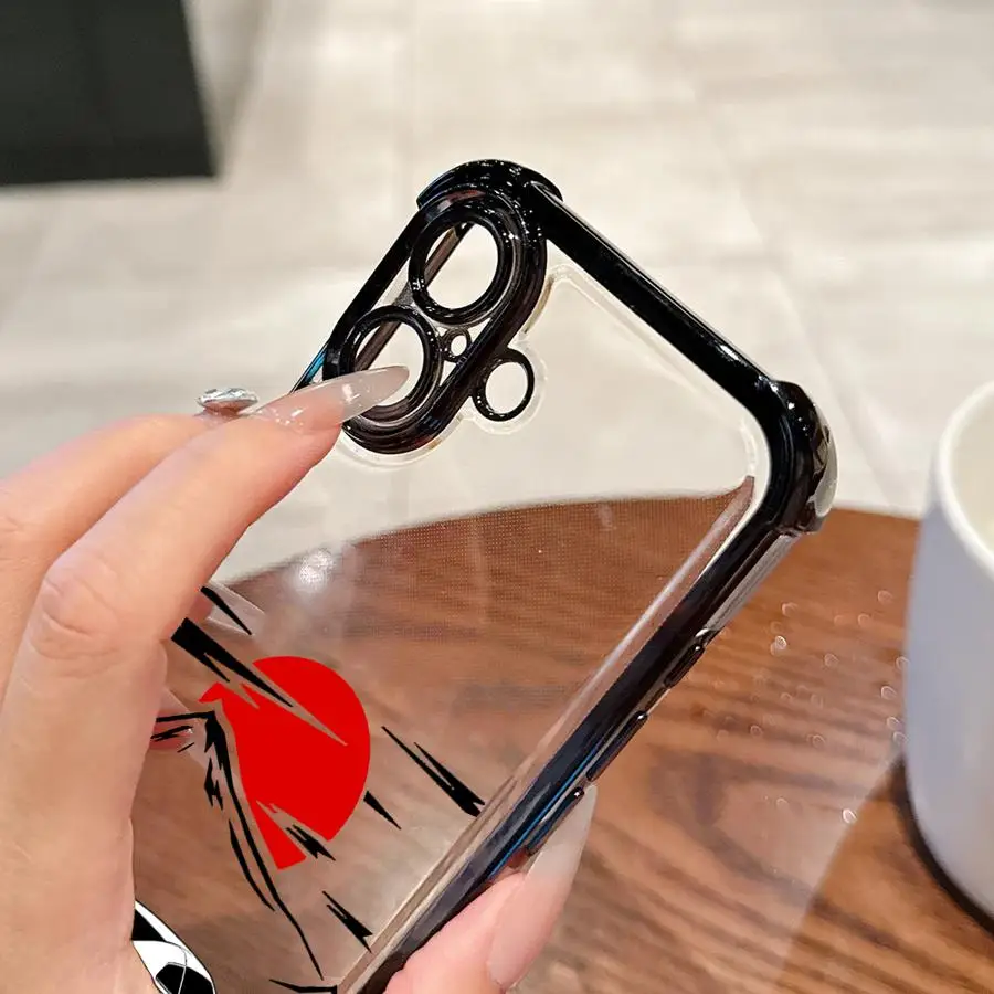 Funda para iPhone 13 12 11 Pro Max 16e 16 15 14 Plus 17 Air Soft Cover JDM Drift Car Red Sun - imagen 2