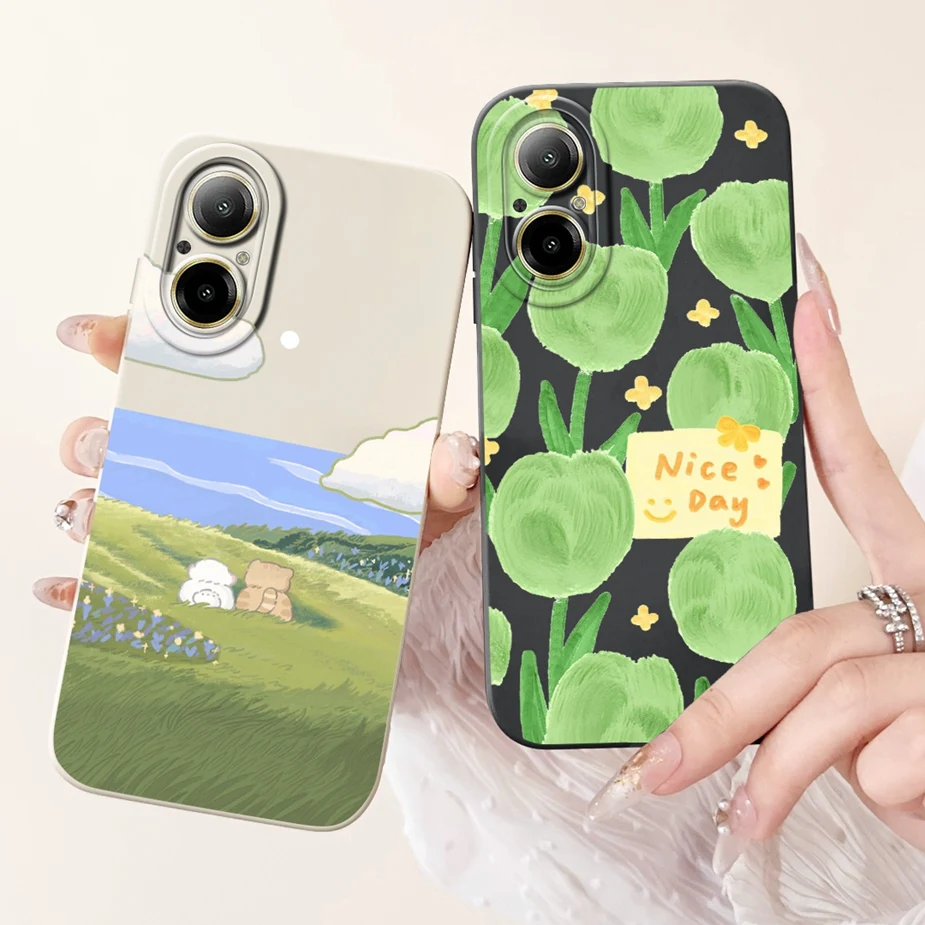 Funda de silicona blanda para teléfono móvil, carcasa de lujo pintada en caramelo de 6,72 pulgadas para Realme C67 4G, RMX3890, Realme C67 C 67 RealmeC67 4G - imagen 5