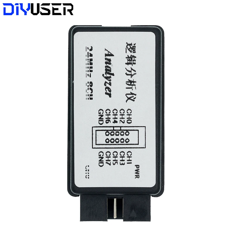 DIYUSER analizador lógico USB 24MHz 8 canales 24M/segundos analizador lógico depurador para ARM FPGA analizador lógico 24M 8CH - imagen 4
