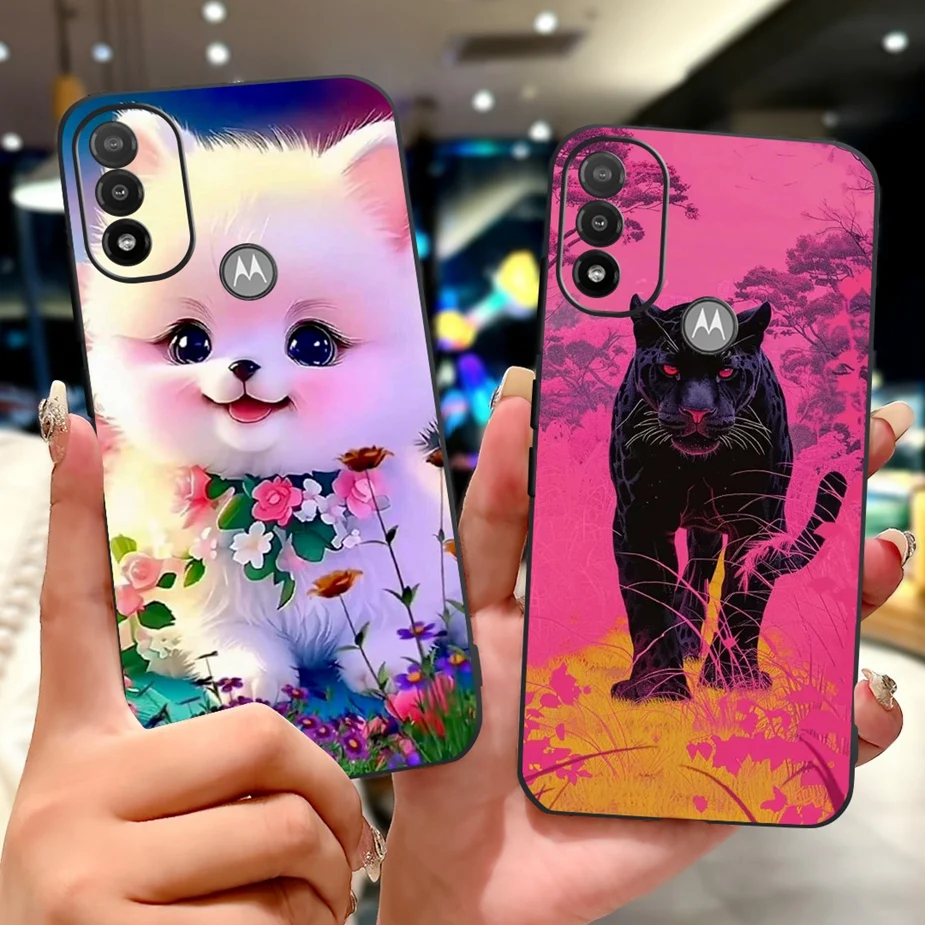 Para Motorola Moto E20 funda Moto E30 E40 funda de lujo con patrón funda de silicona suave para Moto E40 E 20 30 MotoE20 MotoE30 Fundas bolsas - imagen 2