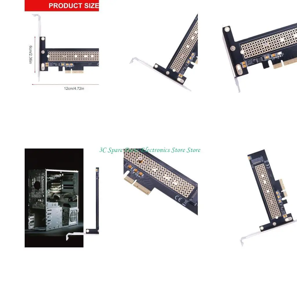 SZ Professional M.2 NVME a PCIe4.0 tarjeta adaptadores admite SSDS NVME velocidad rápida