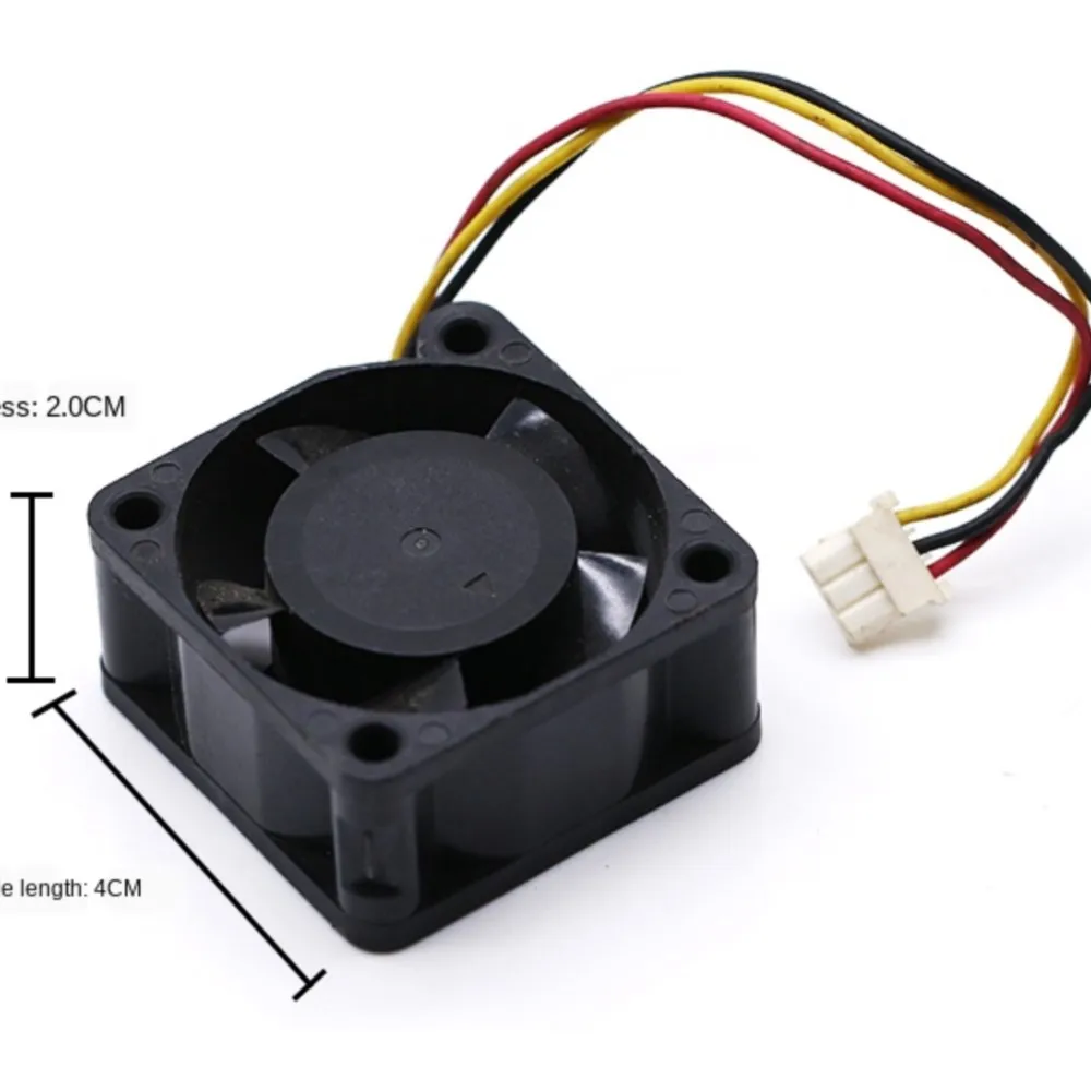 Ventilador de 40 mm para alimentación PLA04020B12HH-1 12 V 0.18 A 40x20 mm Suministros de refrigeración con rodamiento de bolas dual, servidores y electrónica - imagen 4