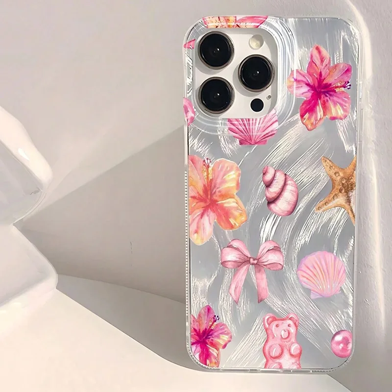 Ocean Elements-funda de teléfono suave IMD con patrón personalizado, funda plateada para Xiaomi 14T Pro Mi 11 Lite 5G NE Poco X3 X5 X6 M6 Pro 4G - imagen 2