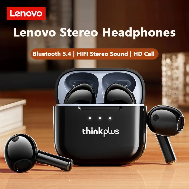 Choice Lenovo LP23 TWS auriculares inalámbricos Bluetooth V5.4 auriculares deportivos con sonido estéreo HiFi auriculares para juegos de baja latencia con micrófono