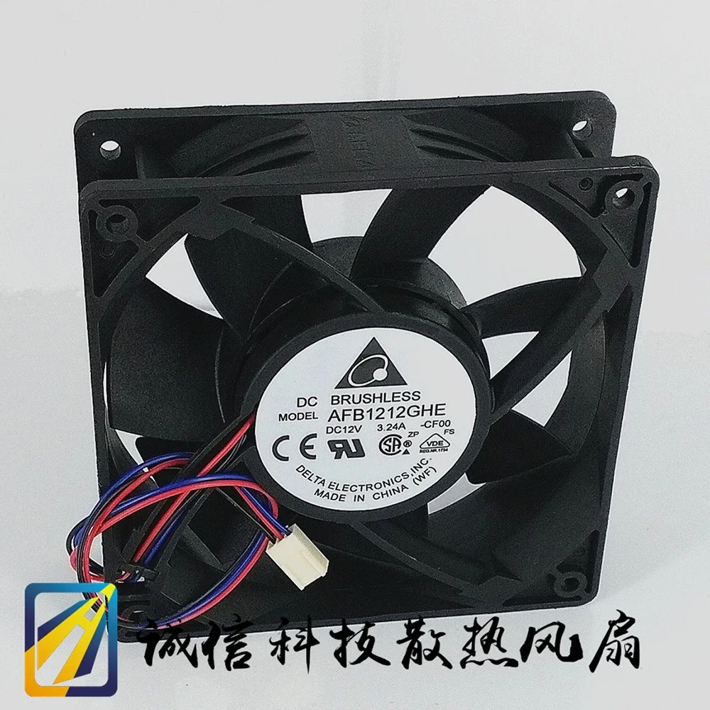 Ventilador de minero para Delta Electronics AFB1212GHE 120 mm DC 12 V 3.24 A Ventiladores de enfriamiento de alta velocidad de 3 pines, 200 RPM 220 CFM - imagen 3