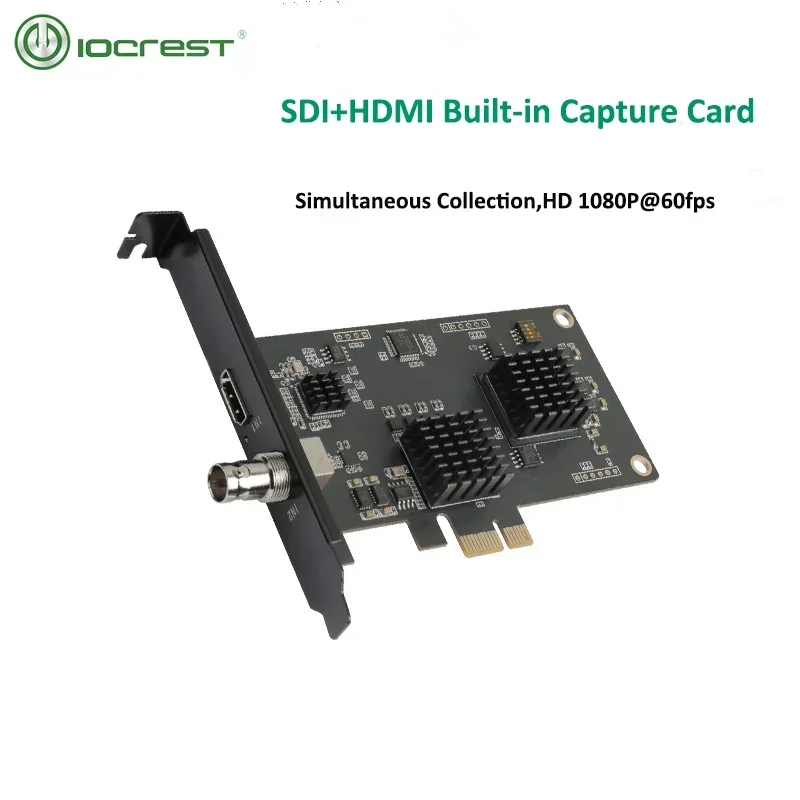 IOCREST 2 canales SDI + HDMI Compatible HD PCIe tarjeta de captura interruptor juego transmisión en vivo PS4/NS cámara SLR 4k grabación Vmix - imagen 2