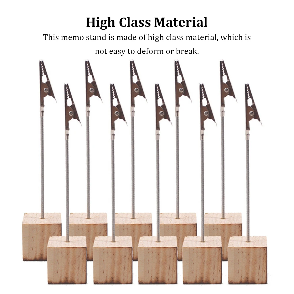 Portatarjetas para boda, soporte para notas de banquete, adorno de escritorio, 10 Uds. - imagen 3