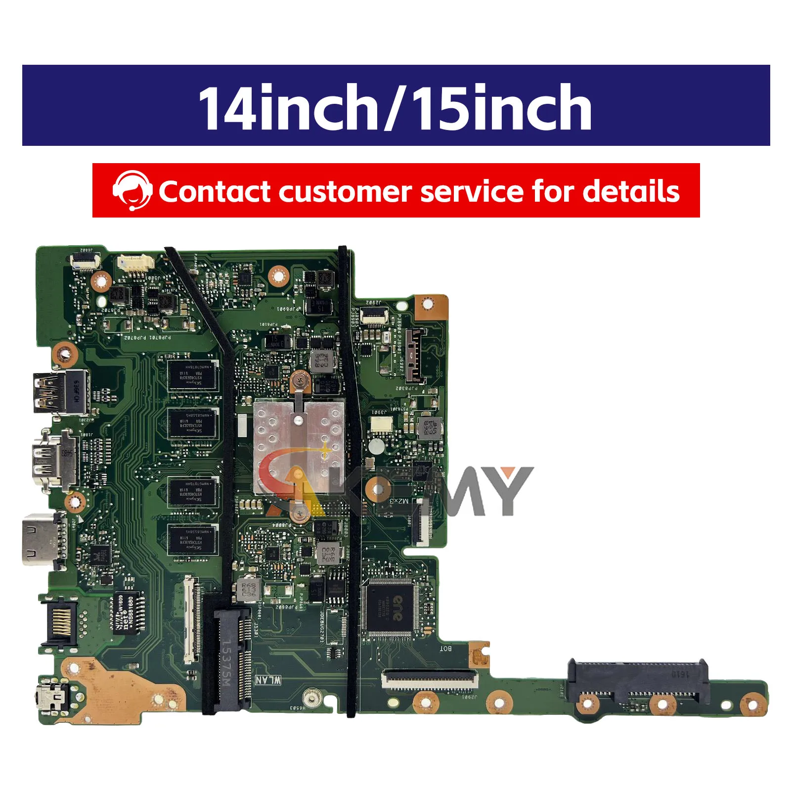 E502SA Laptop Motherboard For ASUS EeeBook E502S E502SA Notebook Mainboard With Celeron CPU 100% tests OK fast shipping stk - imagen 2