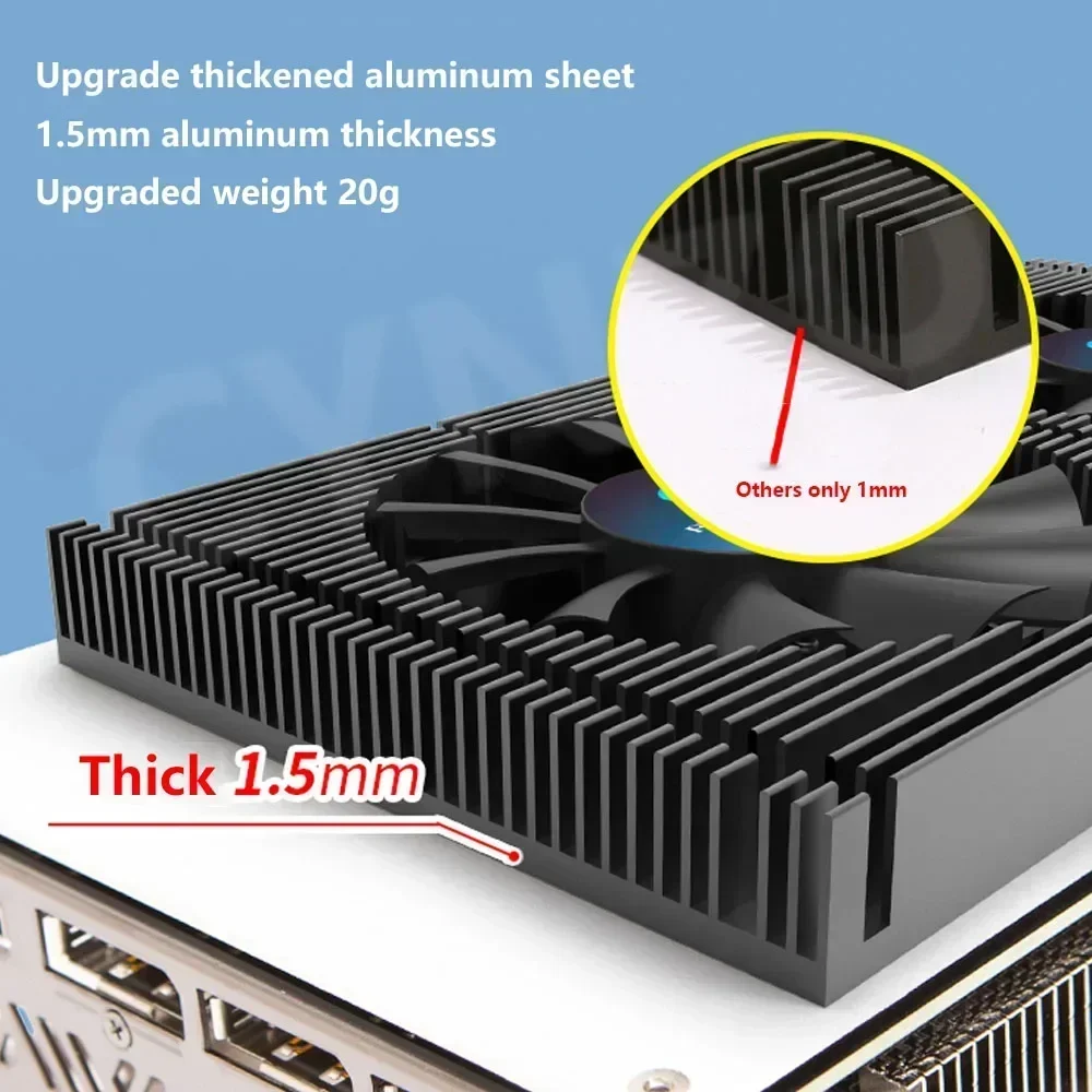 Radiador de placa trasera GPU RTX3090 4090, Panel disipador de calor, memoria de vídeo VRAM 3080/3070 PWM, Kit de ventilador de refrigeración Dual, Enfriador de juegos VGA DIY - imagen 5