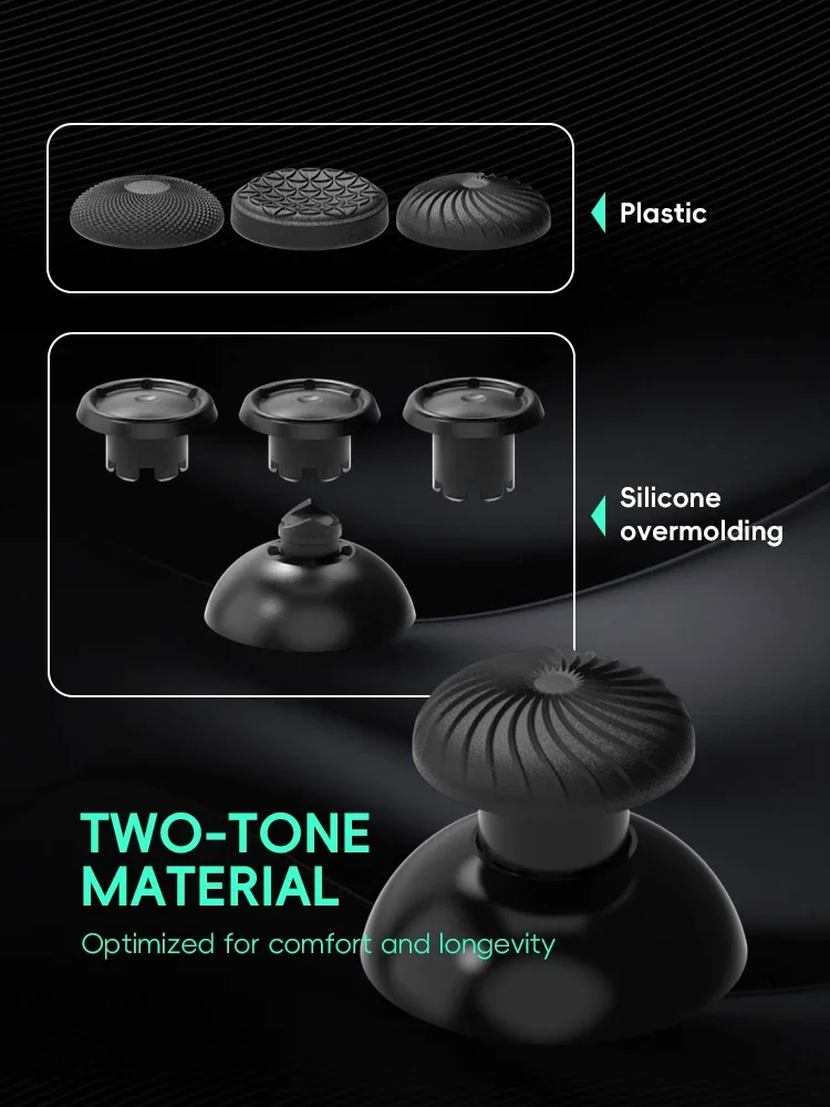 DATA FROG 8 Uds tapa de palanca de mando para PS4 PS5 Edge Elite controlador tapas de palanca de pulgar de repuesto para Joystick de la serie Xbox - imagen 5