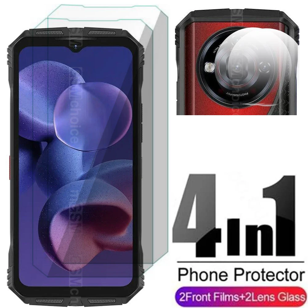 Para DOOGEE S118 PRO vidrio templado cubierta completa Protector de pantalla película de cámara para DOOGEE S118 PRO vidrio