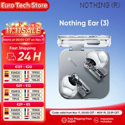 Nothing Ear (3) Auriculares TWS ANC Bluetooth 5.4 LDAC IP54