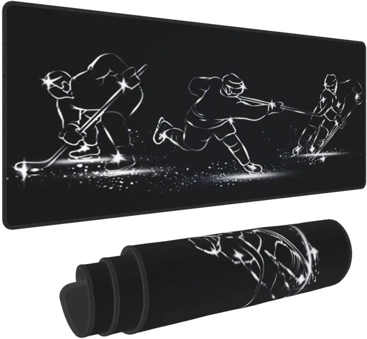 Alfombrilla de ratón para juegos de hockey sobre hielo, alfombrilla para ratón de deportes electrónicos profesional para jugadores pequeños, nuevas almohadillas Premium con parte inferior de goma antideslizante de alta elasticidad - imagen 2