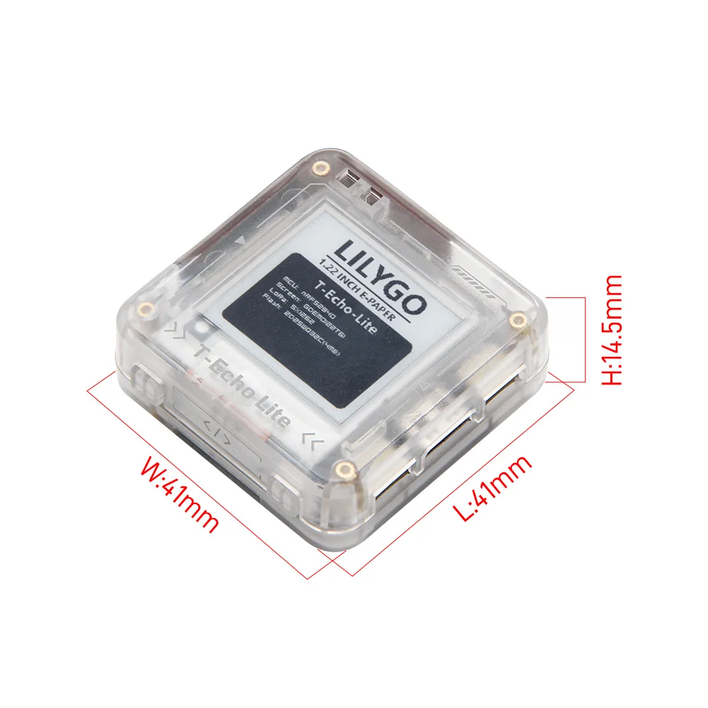 LILYGO ®   T-Echo Lite NRF52840 LoRa Pantalla de papel electrónico Módulo de potencia ultrabaja Placa de desarrollo de expansión GPS Compatible con meshtastico - imagen 5
