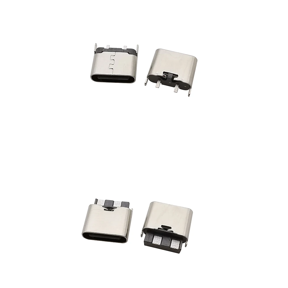 10 Uds conector hembra USB tipo C 2 6 16 24 pines conector de puerto de carga SMD DIP para PCB adaptador de reparación DIY tipo C - imagen 3