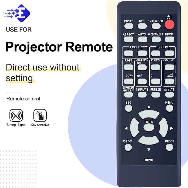 Nuevo R020H para proyector Hitachi Control remoto CP-AW2505EF CP-TW2505 CP-TW3005 CP-AX2503 Cp-AX3503 CP-AW2503 CP-AW3003 CP-AX3505