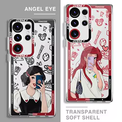 Disney Princess- Phone Case for GalaxyNote20 20Ultra S21 S23 S22 S20 S24 Plus S20 S23 S22 S21 S24 S23 Ultra S20 S23 S21 FE