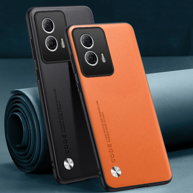 Funda de cuero PU de lujo para Motorola Moto Edge 50 Fusion 5G, funda trasera de silicona mate a prueba de golpes, funda de protección completa para teléfono - imagen 3