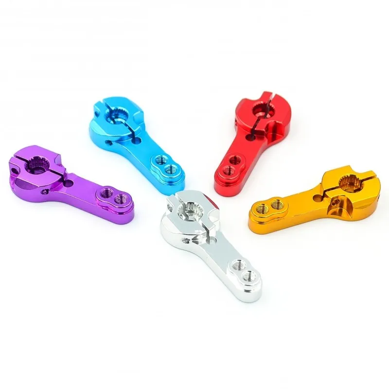 Brazo basculante de una sola pieza estándar 25T MG995 MG946R MG996R MG945 S3003 servo brazo basculante de Metal