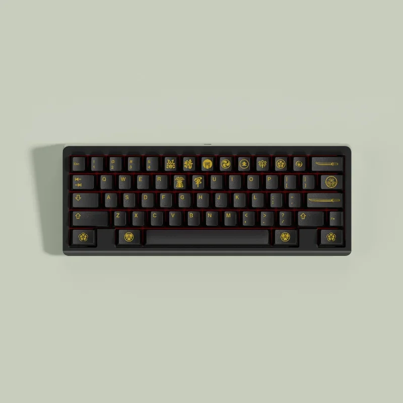 GMK BALCK GOLD Keycaps PBT tinte sublimación tapa de tecla personalizado cereza perfil tapas de teclado mecánico accesorio para PC mesa portátil