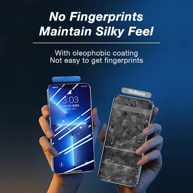 Protector de pantalla completo con Kit de fácil instalación, vidrio templado para iPhone X, Xs, Max, XR, 14, 13, 12, 11 Pro Max Plus, 2 unidades - imagen 2