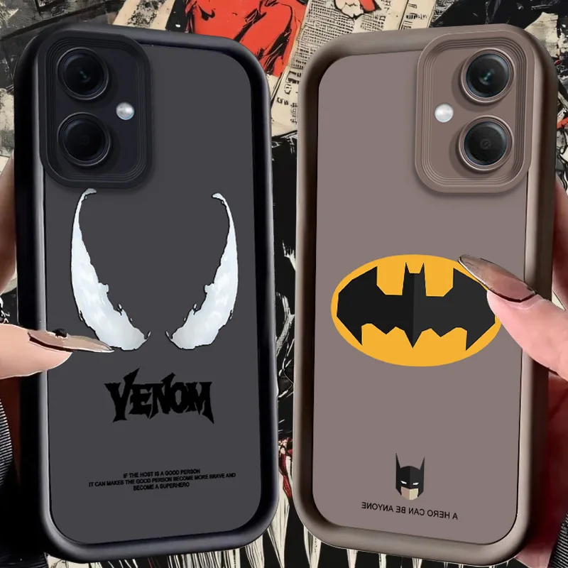 Funda Marvel Venom para Xiaomi Redmi Note 14 13 12 Turbo 11S 4G 11 10 Pro Plus 9 14C 13C 12C 9C A2 A1 Funda de silicona líquida