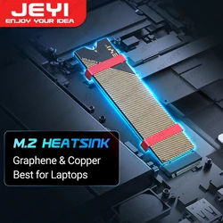 JEYI Disipador Calor M.2 NVMe – Cobre Grafeno para PS5