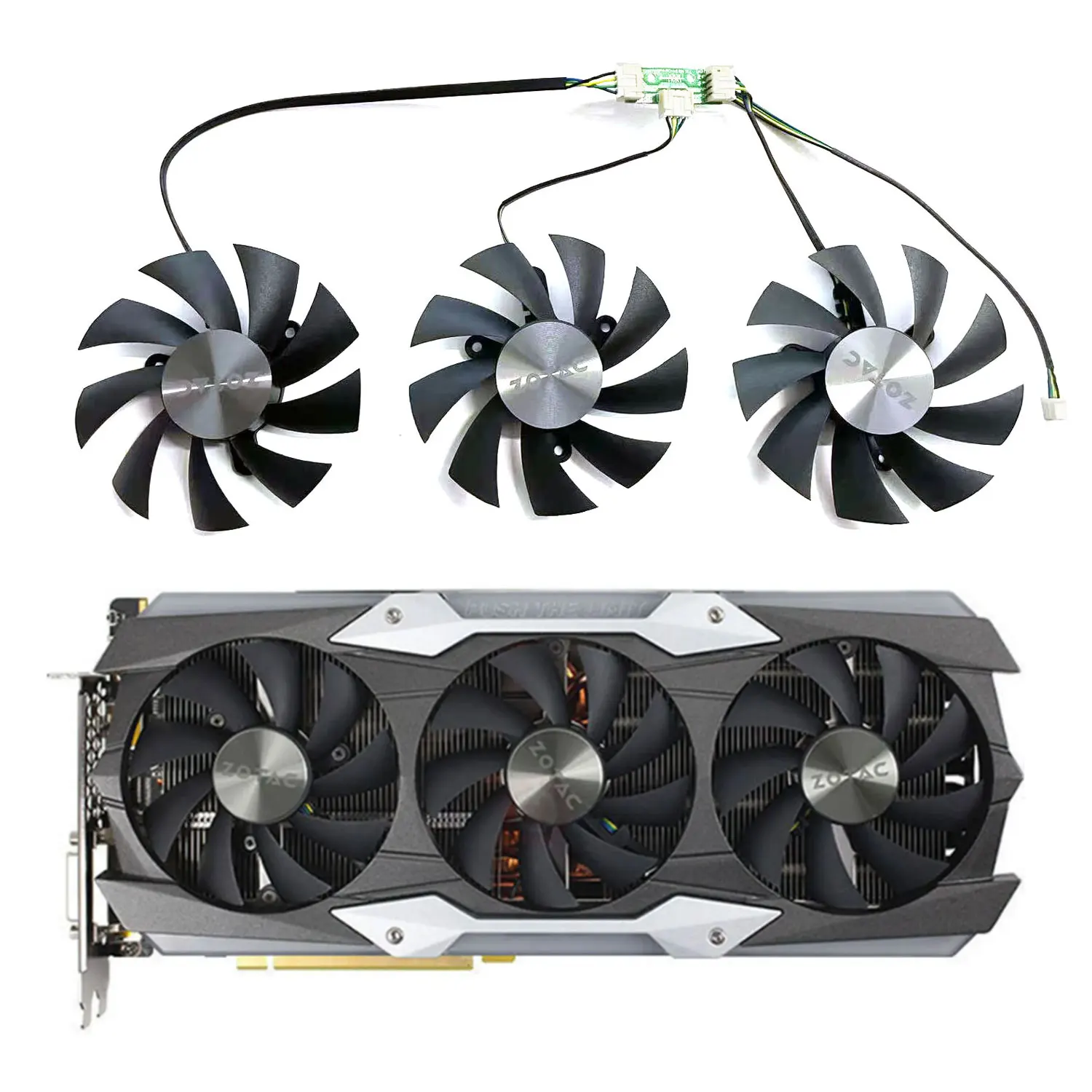Nuevo para ZOTAC GeForce GTX1080ti AMP ¡Nuevo producto! Tarjeta gráfica Extreme Core Edition 85MM 4PIN GA92S2U GPU ventilador de repuesto