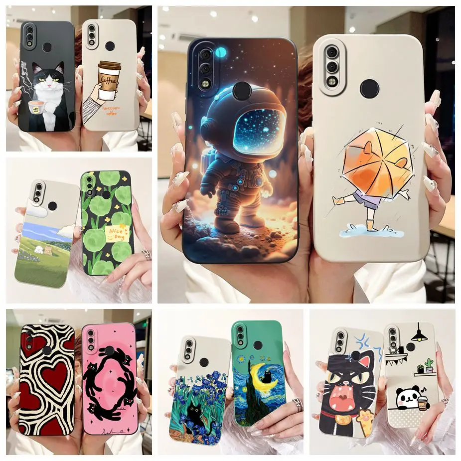 Funda de teléfono mate para Tecno Camon 11 Pro, cubierta elegante pintada en caramelo, suave, CF7, CF7k, Camon11 Pro