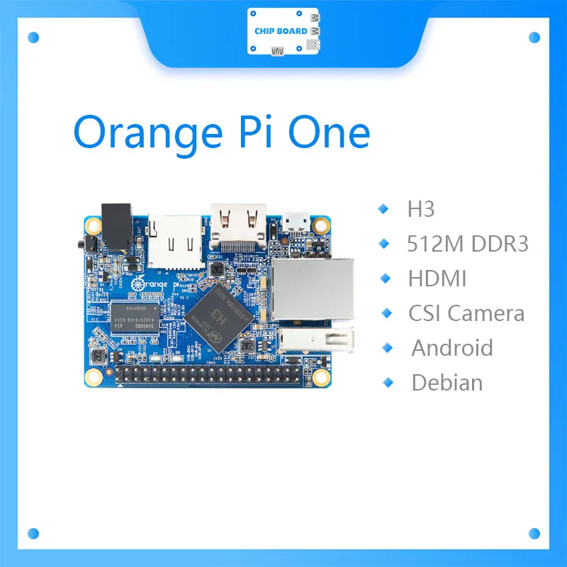Placa Orange Pi One H3 para ordenador, tarjeta madre de cuatro núcleos, 512MB, compatible con Ubuntu, Linux y Android, mini-PC
