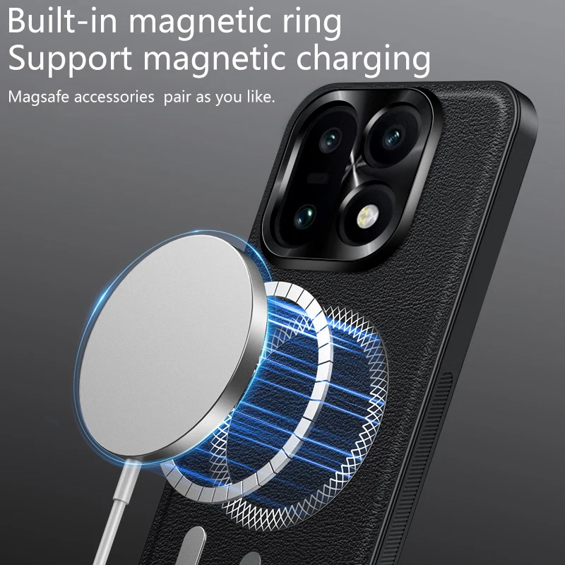 Funda magnética para Oneplus 15 1 + 15 6,78 pulgadas, funda de cuero suave a prueba de golpes Mag-safe, Protector de cámara totalmente metálico, Fundas para teléfono - imagen 4