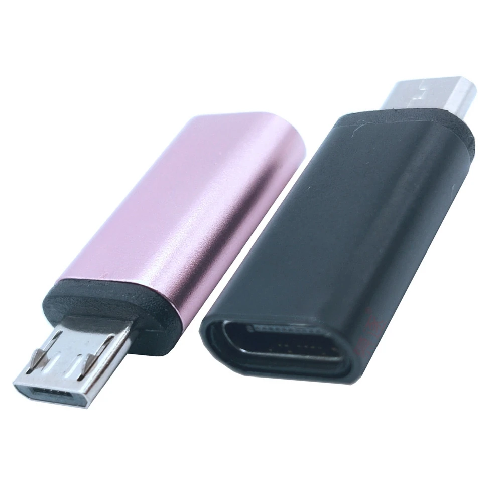 Conector adaptador USB tipo C a Micro USB Android para teléfono inteligente, tableta, convertidor Micro USB macho a tipo C hembra