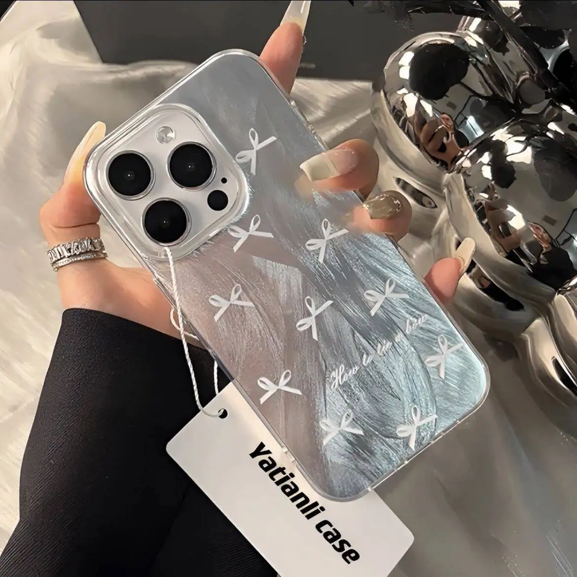 Funda de mariposa con lazo coreano Ins para Infinix Note 40 Hot 30i 40 Pro 40i 30 Play Smart 8 7 Tecno Spark 10 Pro 10C 20 20C Camon 30 5G - imagen 5