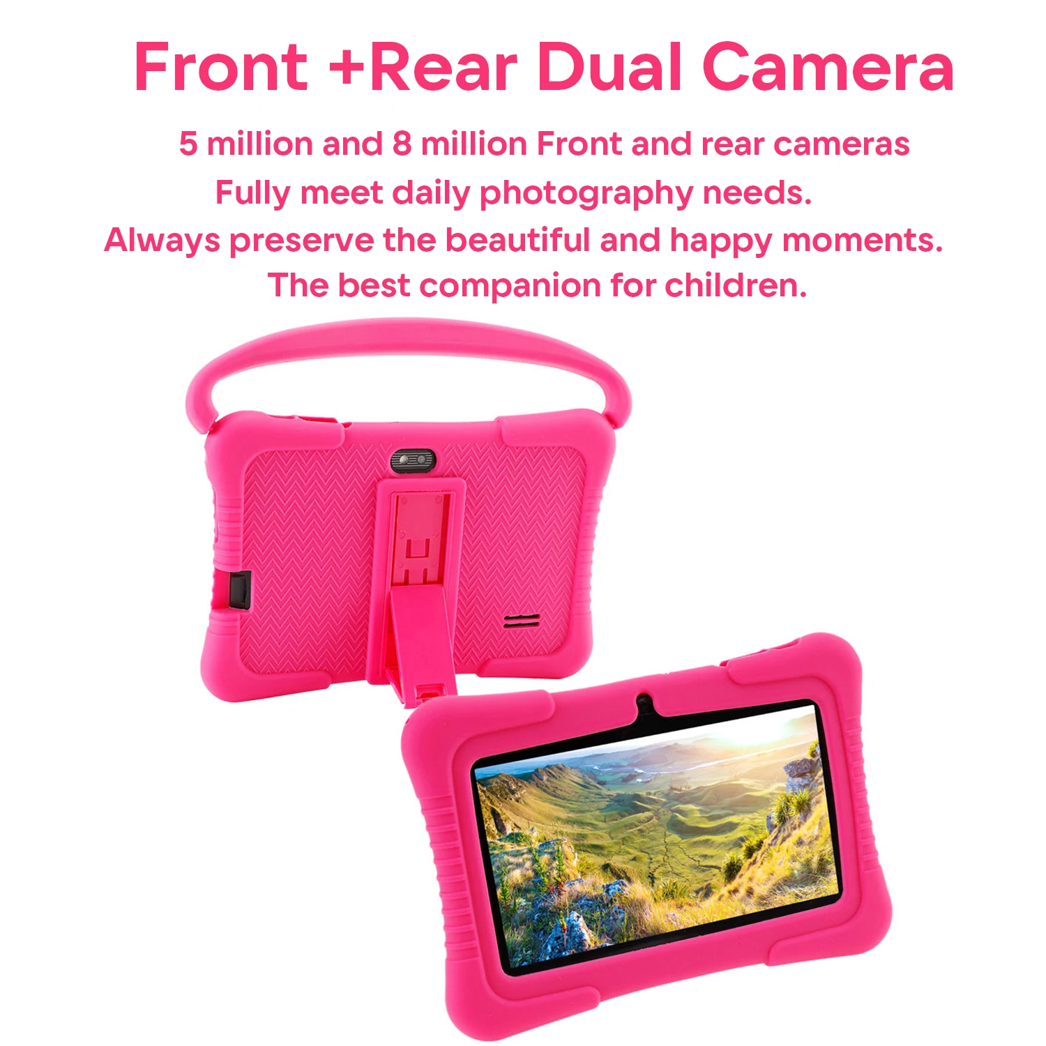 Tableta para niños Android 12, tableta de 7 pulgadas, 5G, Wifi, 3 + 32GB de ROM, cámara Dual, juguetes educativos de aprendizaje, regalos para niños y niñas - imagen 4