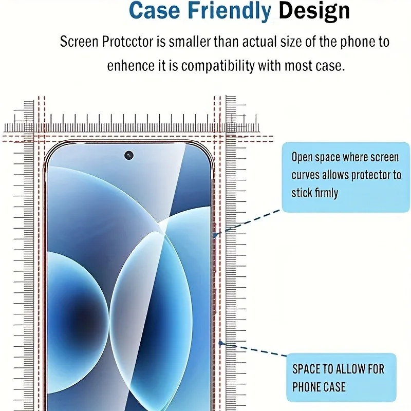 Protector de pantalla de vidrio templado 9H de cobertura completa de 5 uds para Xiaomi 17 Pro Max 15 14 13 Pro 12T 11T Pro Glass - imagen 5