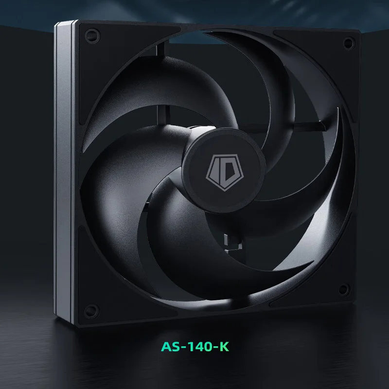 ID-COOLING AS-140 14CM ventilador con cubierta de PC de bajo ruido 5V 3PIN ARGB 12V 4PIN PWM rodamientos silenciosos de larga duración ventilador de refrigeración de CPU para PC de juegos - imagen 3