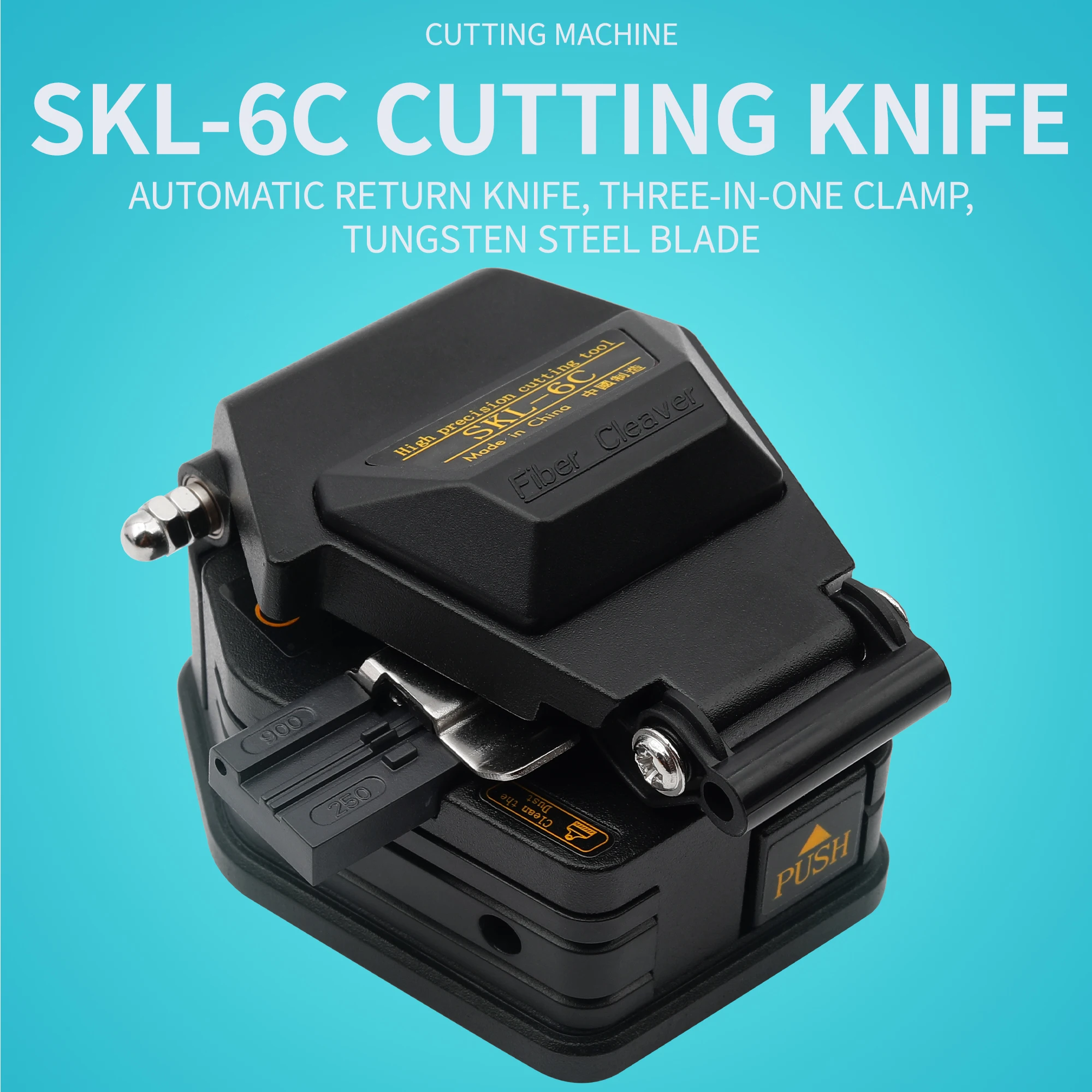 FTTH-Kit de herramientas de 18 piezas/juego de fusión en caliente con cuchilla de fibra de SKL-6C, medidor de potencia óptica de 5mW, localizador Visual de fallos, pelacables ópticos - imagen 5