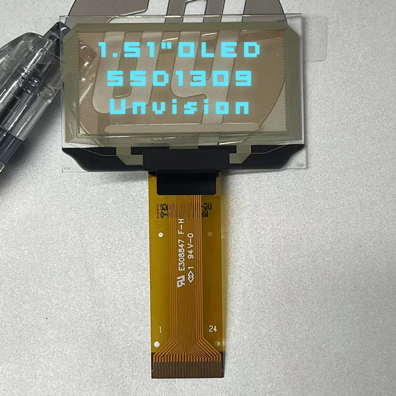 Pantalla OLED azul de 1,51 ", 128x56, 12856, I2C IIC, transparente, módulo LCD, SSD1309 para Arduino - imagen 5