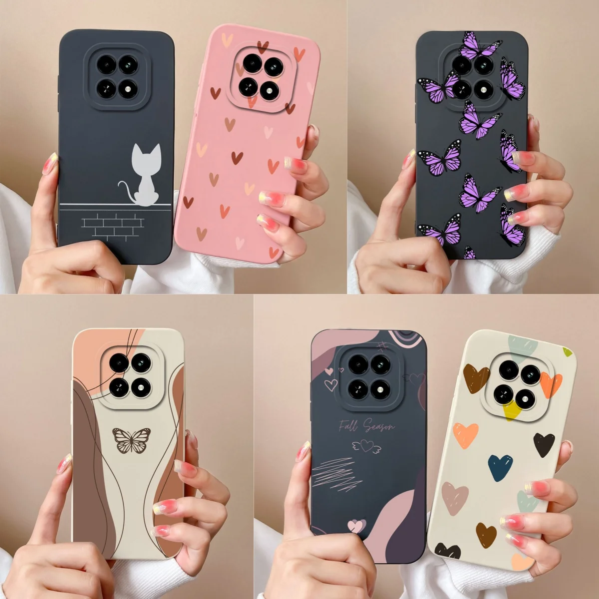 Love Heart-funda de silicona líquida para teléfono Realme, protector suave de alta calidad para cámara, para V60, V60S, Realme V 60