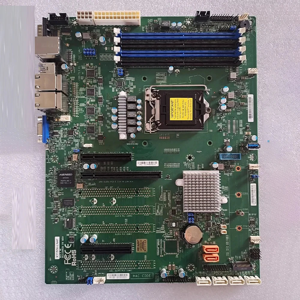 Para placa base de servidor de cuatro puertos Supermicro de un solo canal LGA1151 X11SSi-LN4F - imagen 3