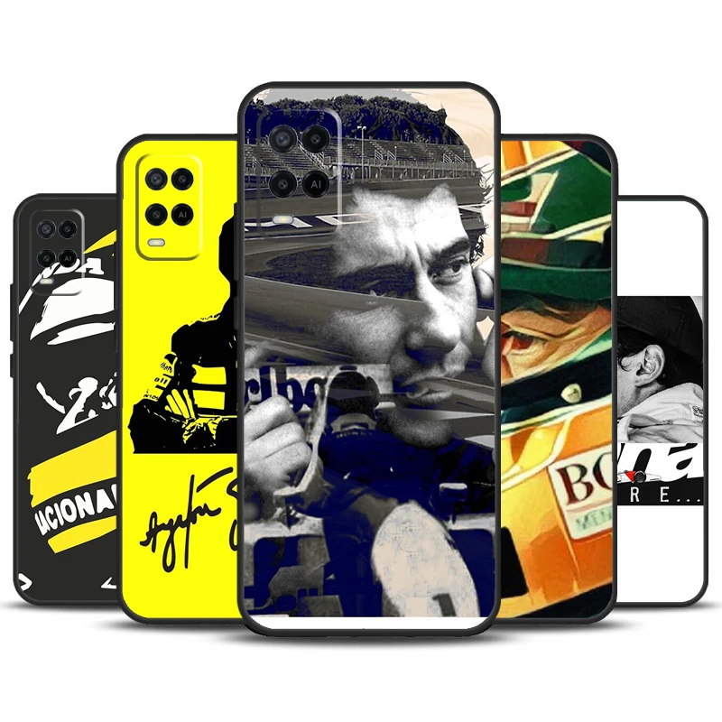 Ayrton Senna para OPPO A57 A77 A17 A16 A15 A54 A74 A94 A52 A72 A5 A9 A53 A91 A93 A76 A96 A58 A78 A98