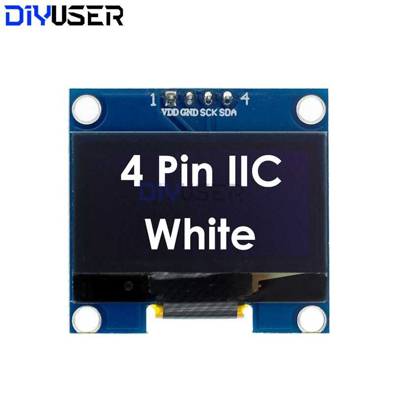 DIYUSER 1,3 "IIC módulo de pantalla OLED Chip de unidad de Color blanco azul SH1106 128X64 1,3 pulgadas LCD IIC I2C comunicarse para Arduino - imagen 4