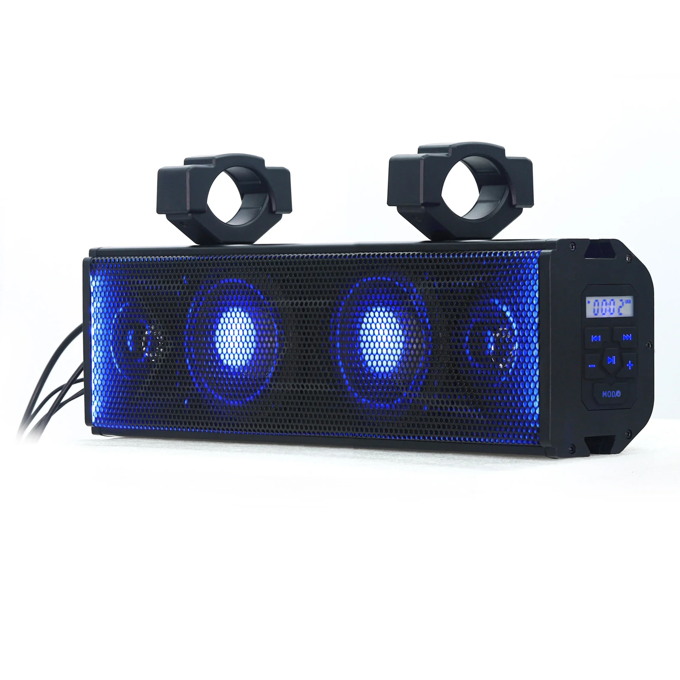 Carro de Golf/motocicleta/UTV/sonido de diente azul marino Audio altavoces estéreo barra impermeable amplificador Mp3 Usb sistemas Atv Aux - imagen 2
