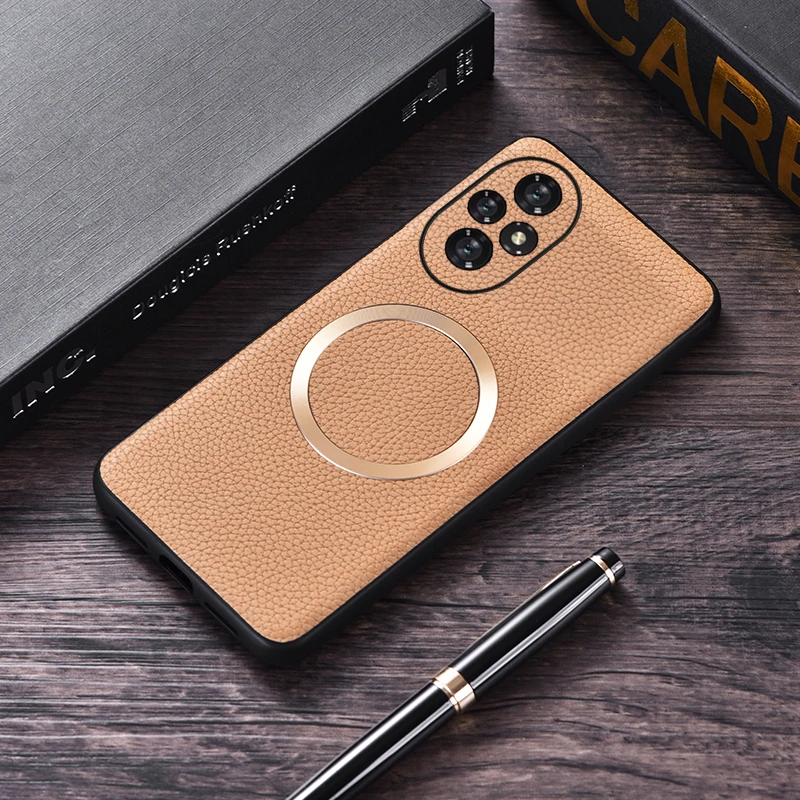 Magsafe-funda de carga inalámbrica para Honor 200 Pro Lite, carcasa dura de cuero PU A prueba de golpes, protección de cámara para Huawei Honor 200Pro - imagen 5